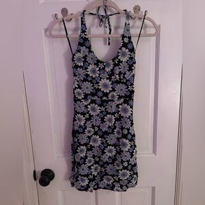 Floral halter neck dress